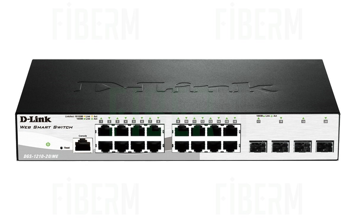 D-LINK DGS-1210-20/ME - Smart Switch 16 x 10/100/1000 + 4 x SFP
