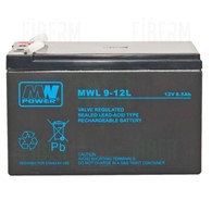Akumulator MWP 9-12L 12,00V 9,00Ah Long Life, faston 250