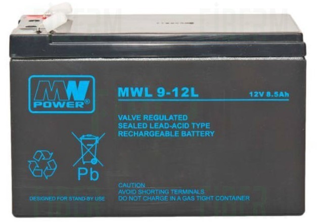 Akumulator MWP 9-12L 12,00V 9,00Ah Long Life, faston 250