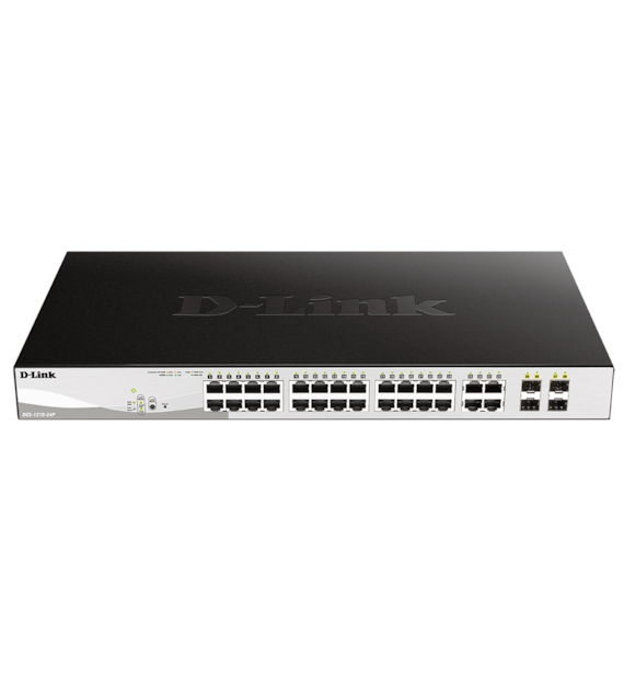 D-LINK DGS-1210-24P Switch Smart 24 x 10/100/1000 PoE + 4 x SFP