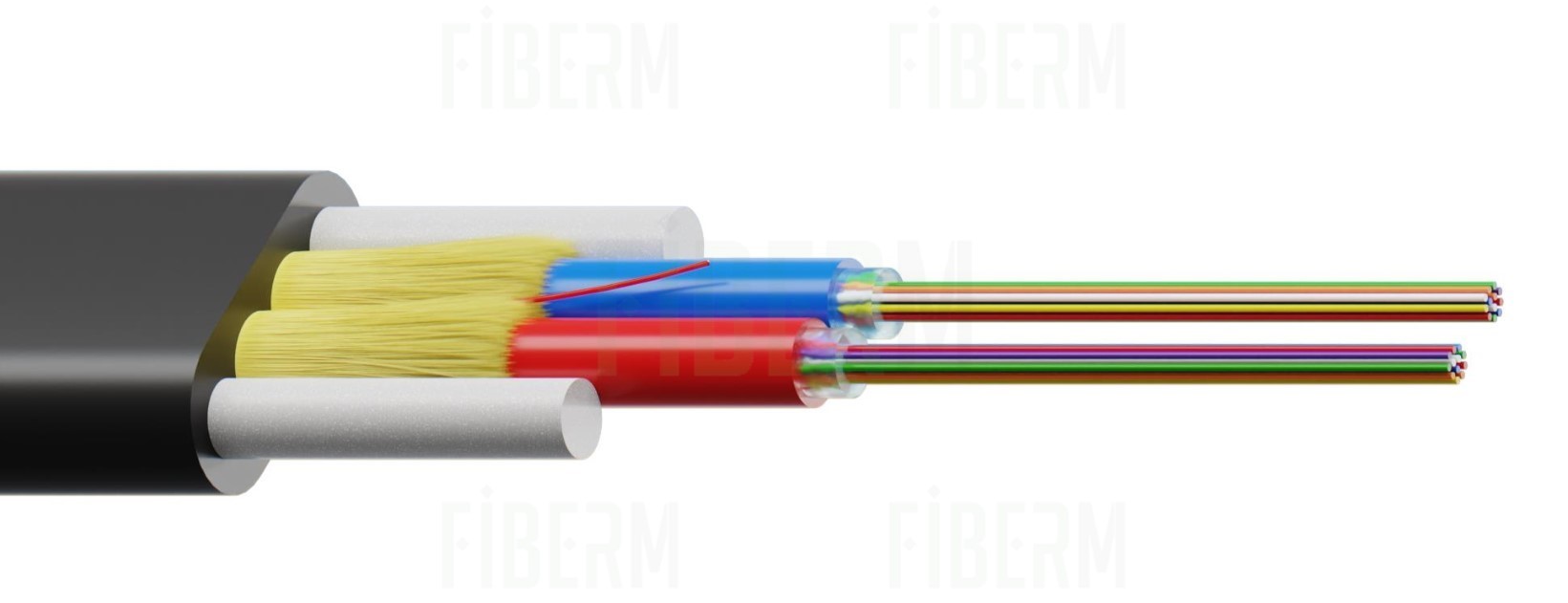 FIBRAIN Kabel światłowodowy AERO-DDF2 FLAT 24J 2T12F