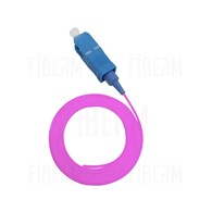 Pigtail FIBERM SC/UPC 1m Multi-Modo OM4 Rosa Easy Strip Tubo Flojo