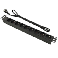 Listwa zasilająca Wtyk UPS C14 9 portowa 1,8m obudowa ALU 19`