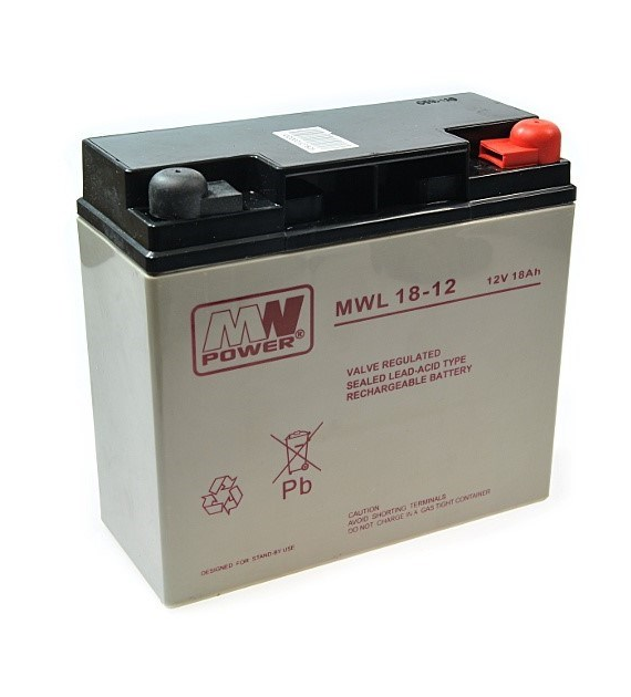 Akumulator AGM 18Ah 12V MWL 18-12L