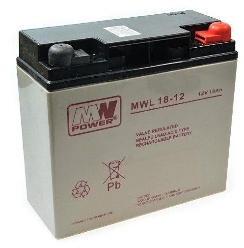 Akumulator AGM 18Ah 12V MWL 18-12L