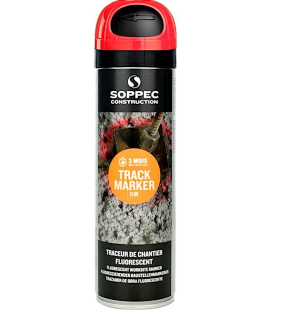 SOPPEC Farba geodezyjna do znakowania w sprayu - Czerwony