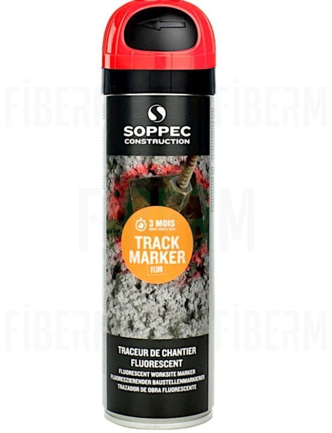 SOPPEC Barva na Označování ve Sprayi - Červená