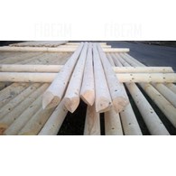 Palo in legno impregnato singolo da 7m
