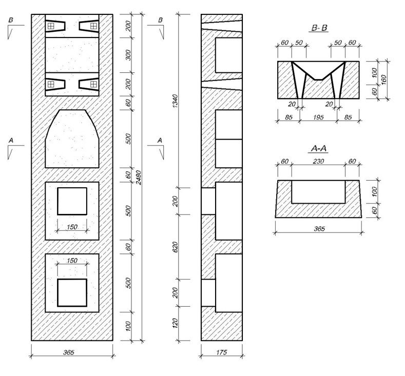 Szczudło żelbetowe A1 do słupa drewnianego