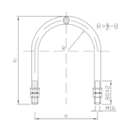 Abrazadera OB-20 para Poste de Madera