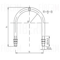 Abrazadera OB-20 para Poste de Madera