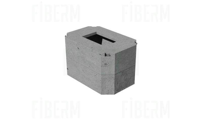 SK-2 Cable Well Class D400 Two-Piece + Reinforced Concrete Frame in Upper Part + Full Cover