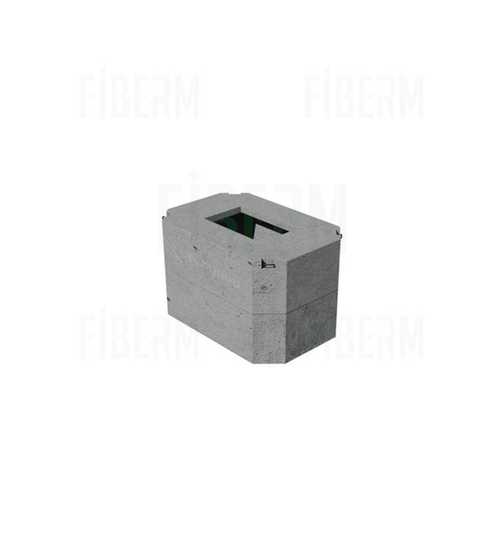 SK-2 Cable Well Class D400 Two-Piece + Reinforced Concrete Frame in Upper Part + Ventilated Cover