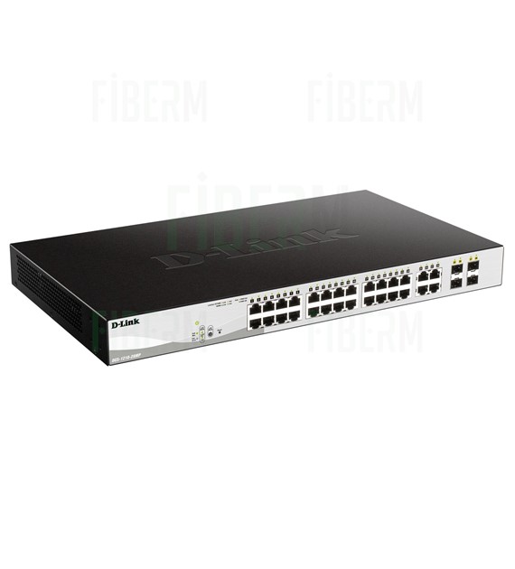 D-LINK DGS-1210-28MP - Spravovaný Switch 24 x 10/100/1000 PoE + 4 x SFP