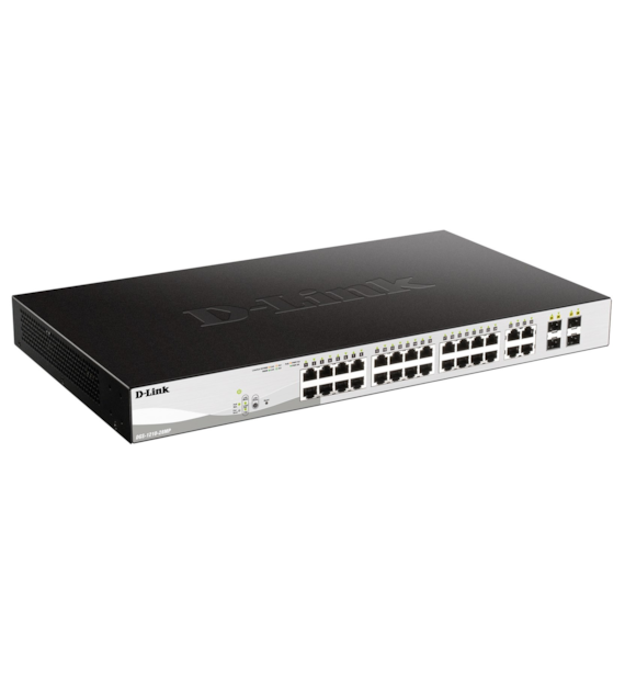 D-LINK DGS-1210-28MP Switch Zarządzalny 24 x 10/100/1000 PoE + 4 x SFP