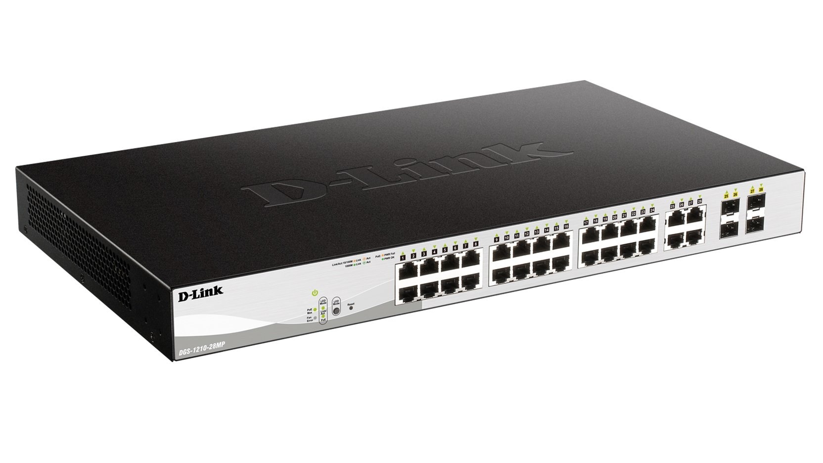 D-LINK DGS-1210-28MP Switch Zarządzalny 24 x 10/100/1000 PoE + 4 x SFP