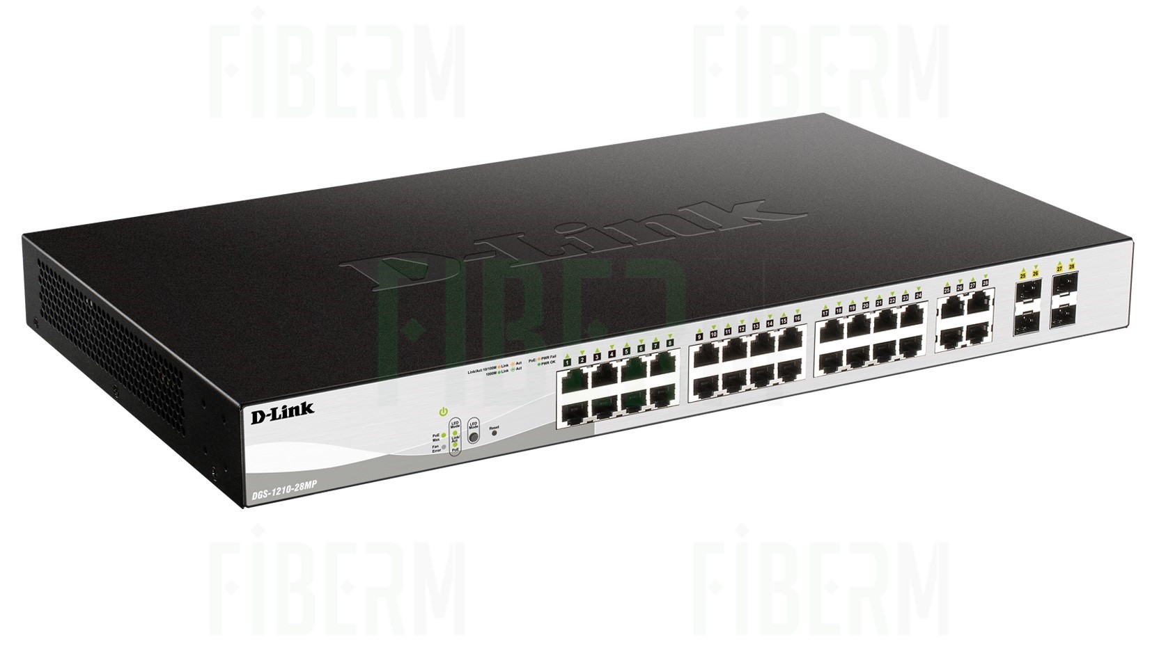 D-LINK DGS-1210-28MP Switch Zarządzalny 24 x 10/100/1000 PoE + 4 x SFP