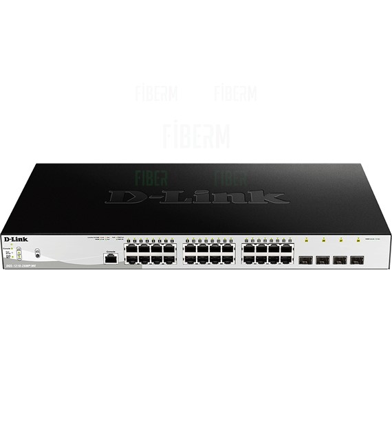 D-LINK DGS-1210-28MP/ME - Chytrý Switch 24 x 10/100/1000 PoE+ 370W 4 x SFP