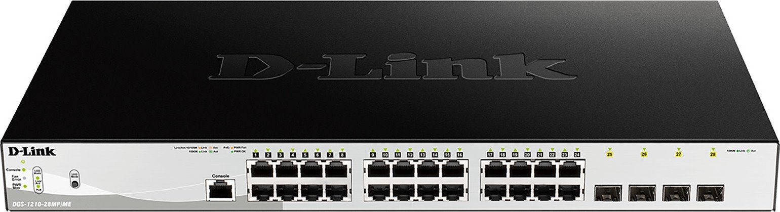 D-LINK DGS-1210-28MP/ME Switch Smart 24 x 10/100/1000 PoE+ 370W 4 x SFP