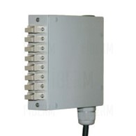 Przełącznica światłowodowa przemysłowa ODF-DIN z płytą rozdzielczą FPN08STG 8xST/FC i uchwytem na szynę UDDIN