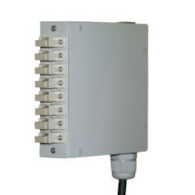 Przełącznica światłowodowa przemysłowa ODF-DIN z płytą rozdzielczą FPN08STG 8xST/FC i uchwytem na szynę UDDIN