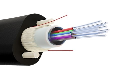 SYNAPTIC Kabel światłowodowy FLAT Z-XOTKtsdp 24J 1,3kN, dwutubowy