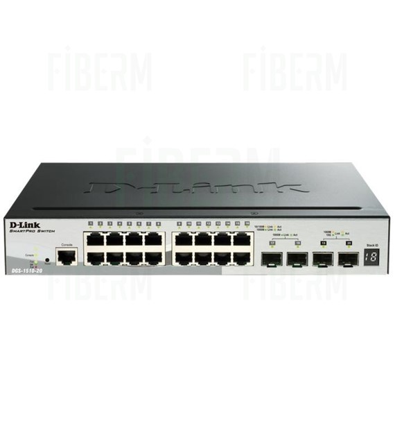D-LINK DGS-1510-20 - Upravljivi switch 16 x 10/100/1000 2 x SFP 2 x SFP+
