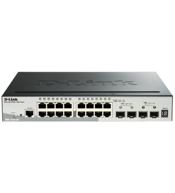 D-LINK DGS-1510-20 Switch Zarządzalny 16 x 10/100/1000 2 x SFP 2 x SFP+
