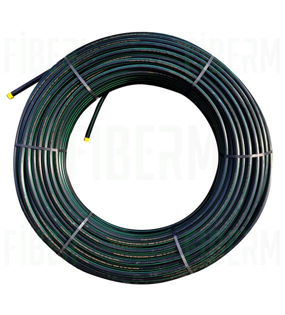 HDPE Pipe Ø40mm with Green Stripe - 250m Coil