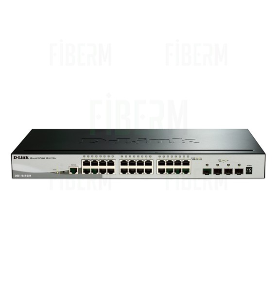 D-LINK DGS-1510-28P - Spravovaný Switch 24 x 10/100/1000 PoE 2 x SFP 2 x SFP+