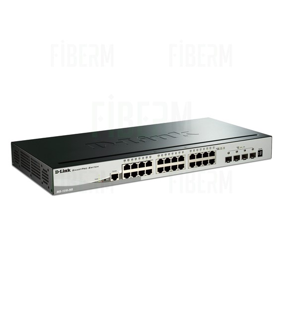 D-LINK DGS-1510-28X: Switch gestionado con 24 puertos 10/100/1000 y 4 puertos SFP+