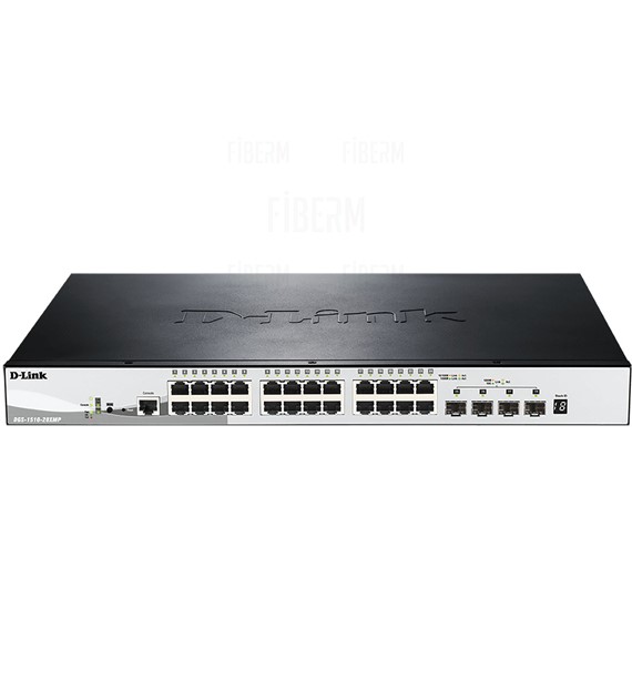 D-LINK DGS-1510-28XMP - Managed Switch 24 x 10/100/1000 PoE 370W 4 x SFP+