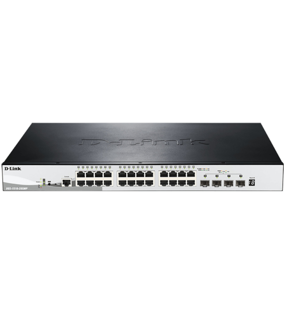 D-LINK DGS-1510-28XMP Switch Zarządzalny 24 x 10/100/1000 PoE 370W 4 x SFP+