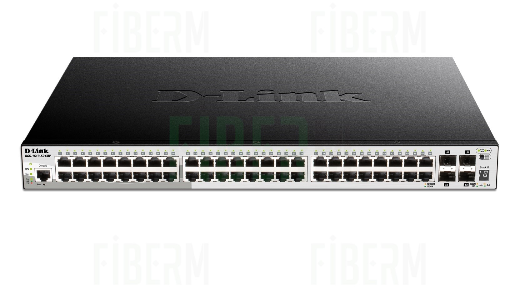 D-LINK DGS-1510-52XMP Switch Zarządzalny 48 x 10/100/1000 PoE 4 x SFP+