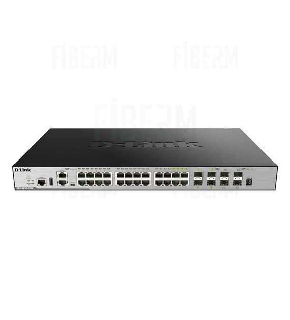 D-LINK DGS-3630-28PC/SI - Spravovaný Switch 24 x 10/100/1000 PoE 4 x SFP 4 x SFP+