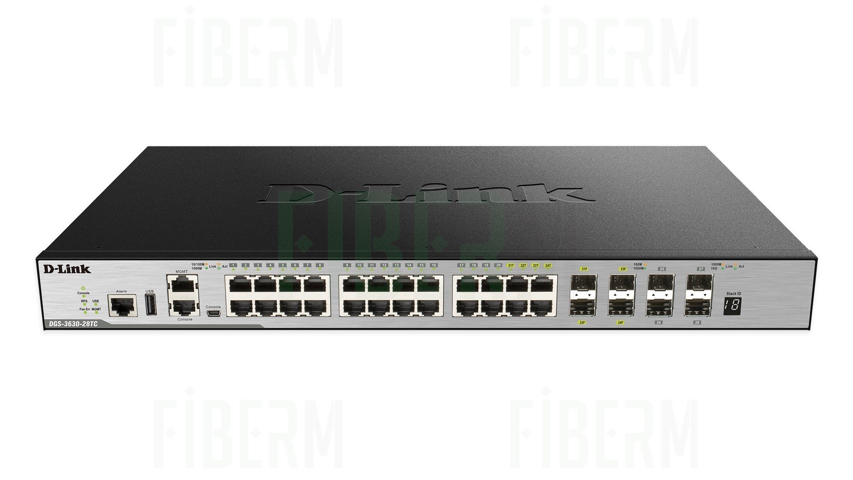 D-LINK DGS-3630-28PC/SI - Upravljivi switch 24 x 10/100/1000 PoE 4 x SFP 4 x SFP+