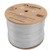 LANBERG Kabel LAN SFTP CAT7 Szpula 305M drug Cu SZARY CPR + FLUKE PASSED