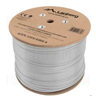 LANBERG LAN Kabel SFTP CAT7 Cívka 305M druhý Cu ŠEDÝ CPR + FLUKE PROŠEL