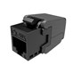 SOLARIX Keystone samozaciskowy CAT6 UTP RJ45 czarny SOL-SXKJ-6-UTP-BKSA