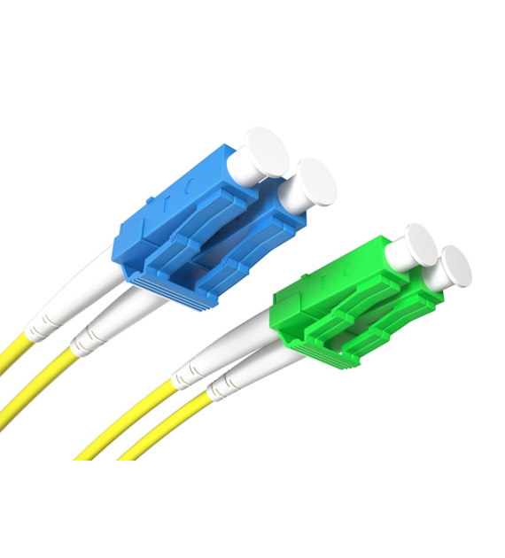 FIBERM Patchcord LC/APC-LC/UPC 2m Single Mode Duplex włókno G.652D 3,0mm PVC