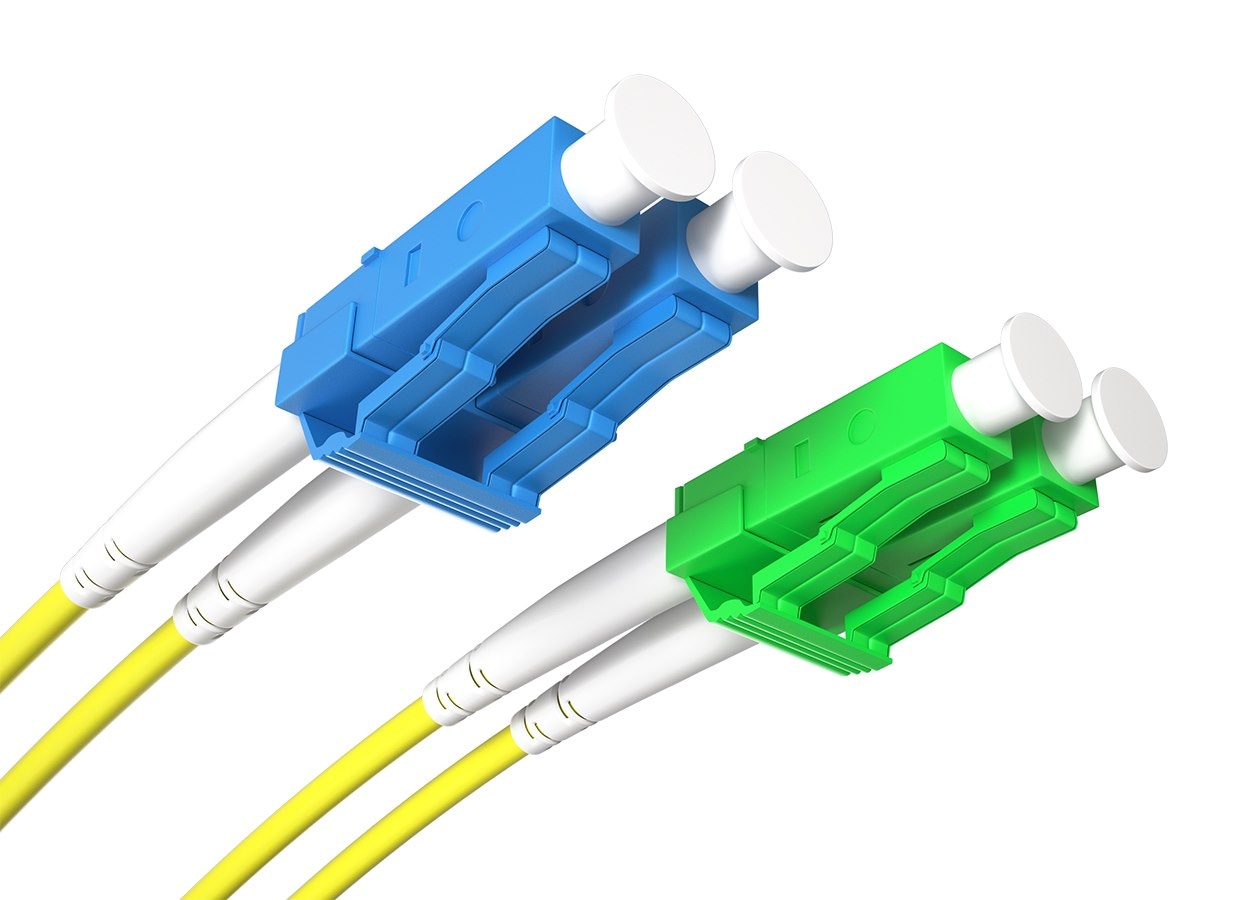 FIBERM Patchcord LC/APC-LC/UPC 2m Single Mode Duplex włókno G.652D 3,0mm PVC