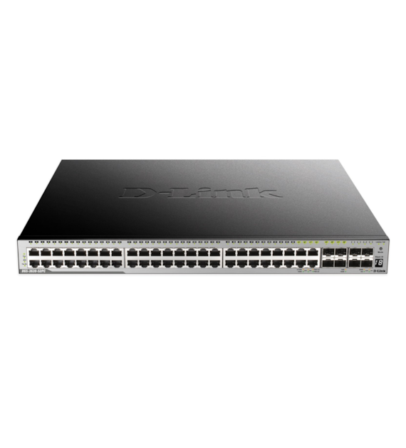 D-LINK DGS-3630-52PC/SI Switch Zarządzalny 44 x 10/100/1000 PoE 370W 4 x SFP+ 4 x SFP