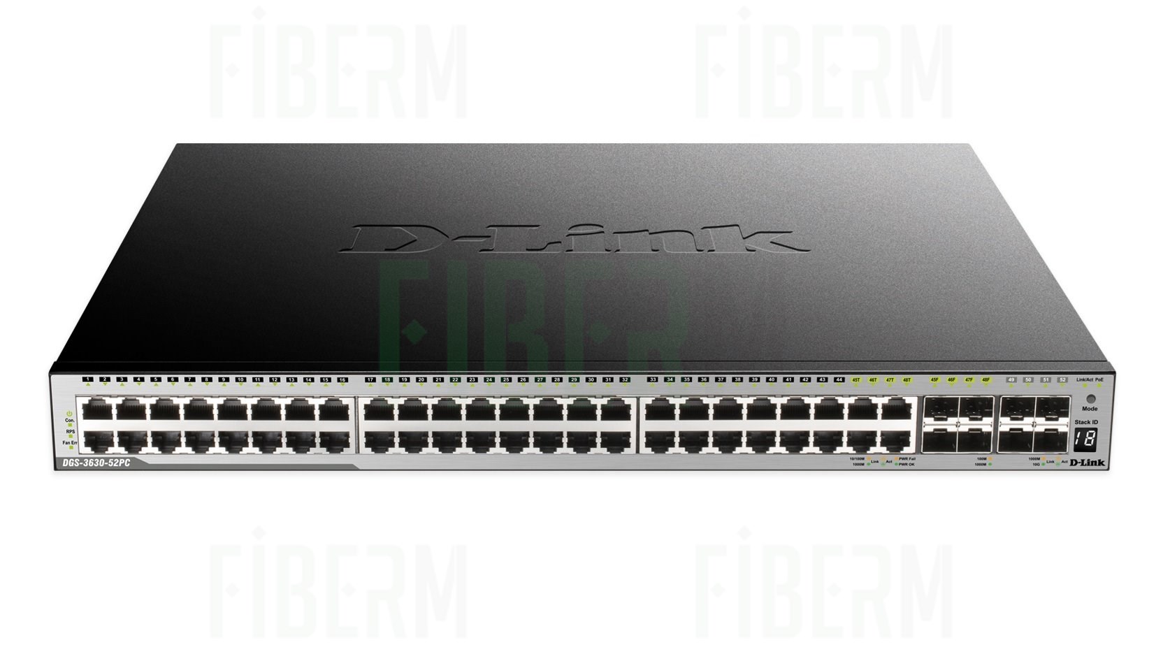 D-LINK DGS-3630-52PC/SI - Managed Switch 44 x 10/100/1000 PoE 370W 4 x SFP+ 4 x SFP