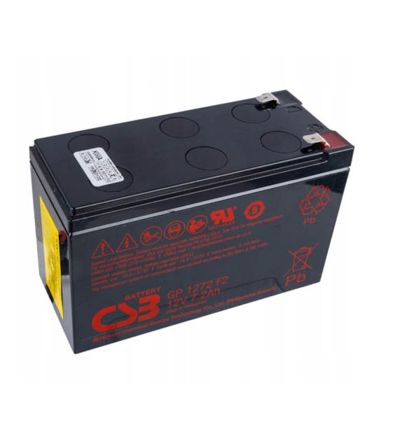 Akumulator CSB 7,2Ah 12V/28W GP1272F1