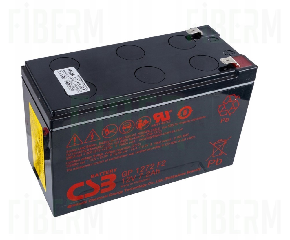 Akumulator CSB 7,2Ah 12V/28W GP1272F1