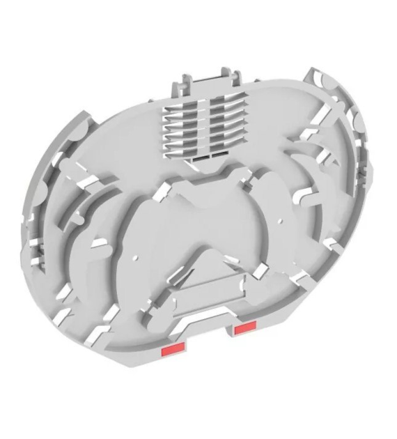 FIBRAIN Tacka / Kaseta na 12 spawów światłowodowych oraz możliwością montażu splittera SCM-C-12H-GY do mufy FOBP-M1 lub FOBP-M2