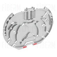 Bandeja / Casete FIBRAIN para 12 empalmes de fibra óptica e instalación de divisor SCM-C-12H-GY para cierre FOBP-M1 o FOBP-M2