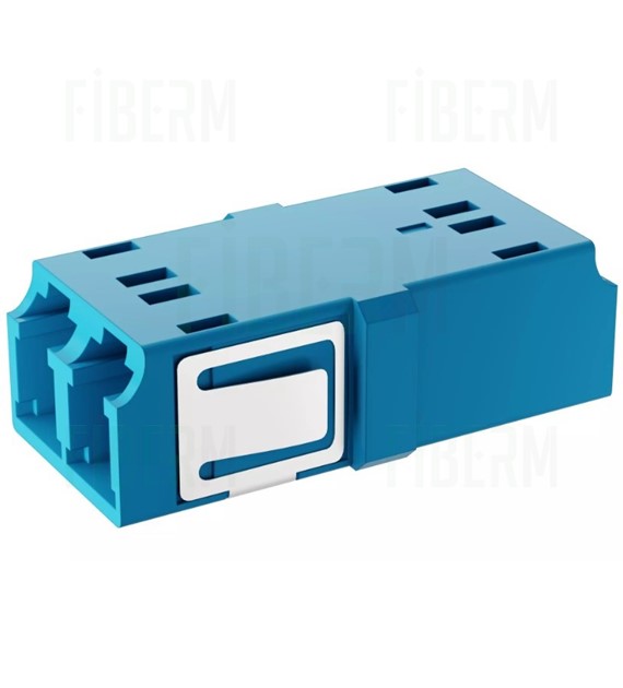FIBRAIN Adapter Adapter SC/PC Single Mode Simplex, Standard, ceramiczna tuleja, plastikowa obudowa, flansza, niebieski