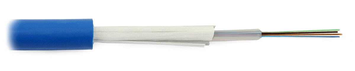 DRAKA Kabel światłowodowy wielomodowy OM3 U-DQ(ZN)BH 24G LSOH, 2000N, klasa Eca, niebieski