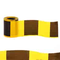 Taśma ostrzegawcza 100m żółto-czarna, szer. 10 cm